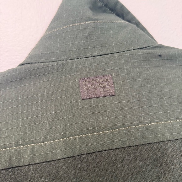G-STAR Raw Green Trucker Collar Jacket XS - Picture 10 of 13